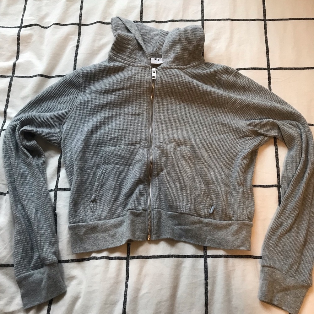 Gray Aritzia Zip-Up